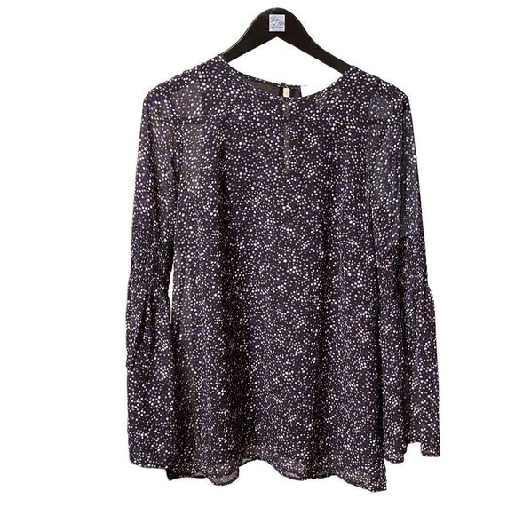 🌟70% OFF🌟Michael Kors🌟Purple Star Long Sleeve Top - Picture 1 of 2